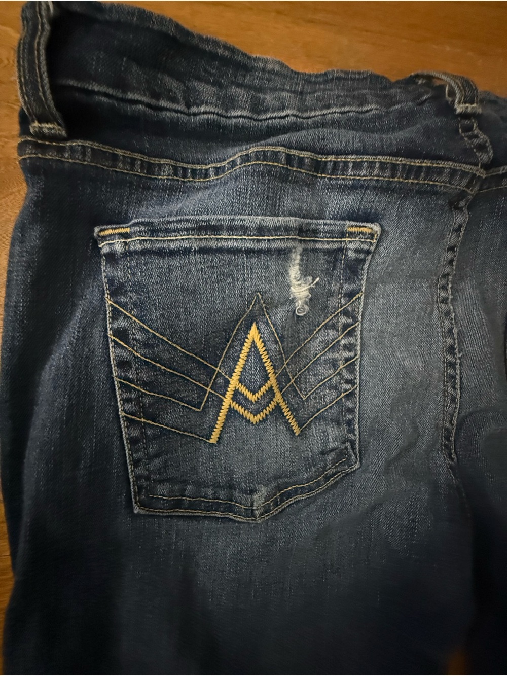 7 For All Mankind Women's Blue Flare Jeans - Picture 5 of 9